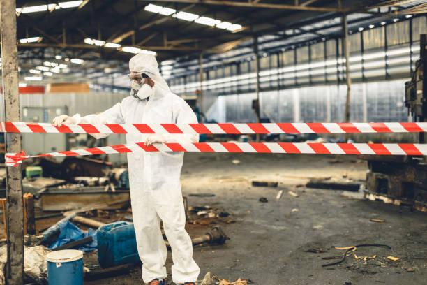Professional Unattended Death Cleanup technician working in Simpson, NC